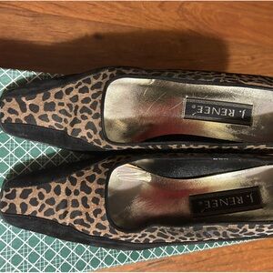 J Renee 3 inch Vintage Size 8 1/2 N Blk/Cognac/ Bab